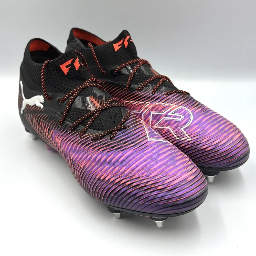 PUMA Future 8 Ultimate MxSG Soccer Cleats Black/White/Glowing Red - Men's 7 NEW
